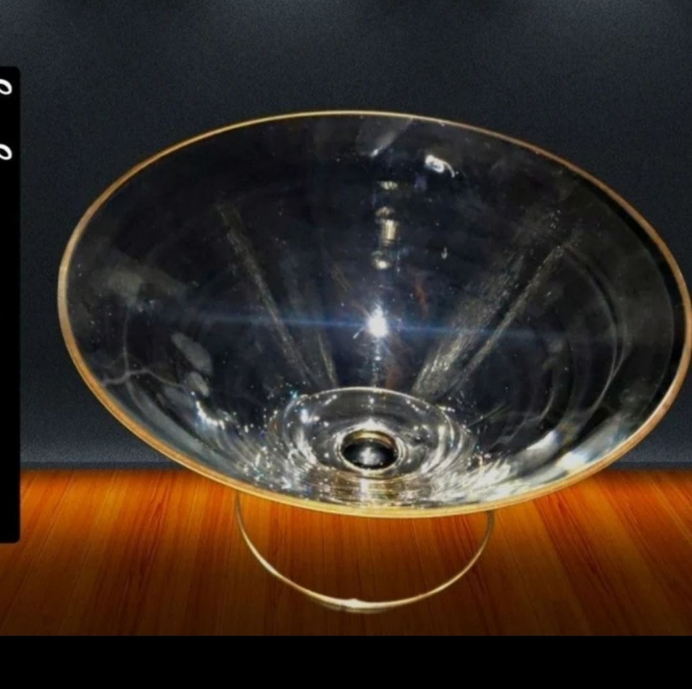 Crate&Barrel Hungary Crystal Fruit Bowl
